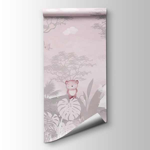 A group of animals in a forest