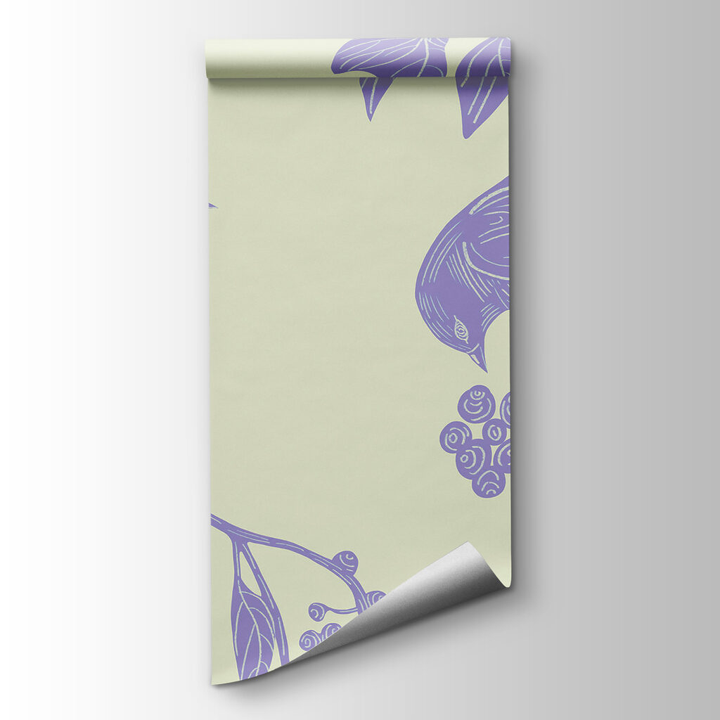 Drawing of birds on a branch Drawing of birds on a branch