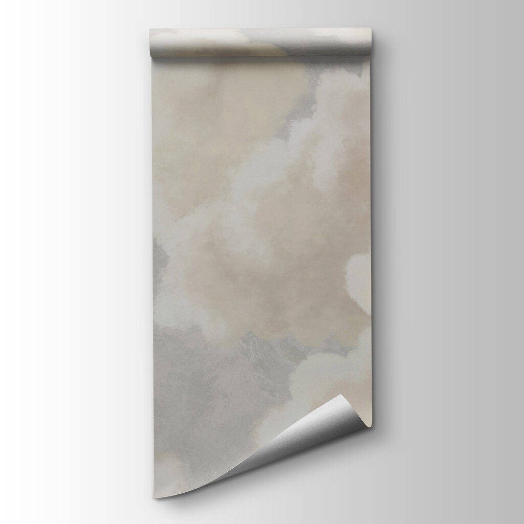 Soft clouds drifting in a serene sky