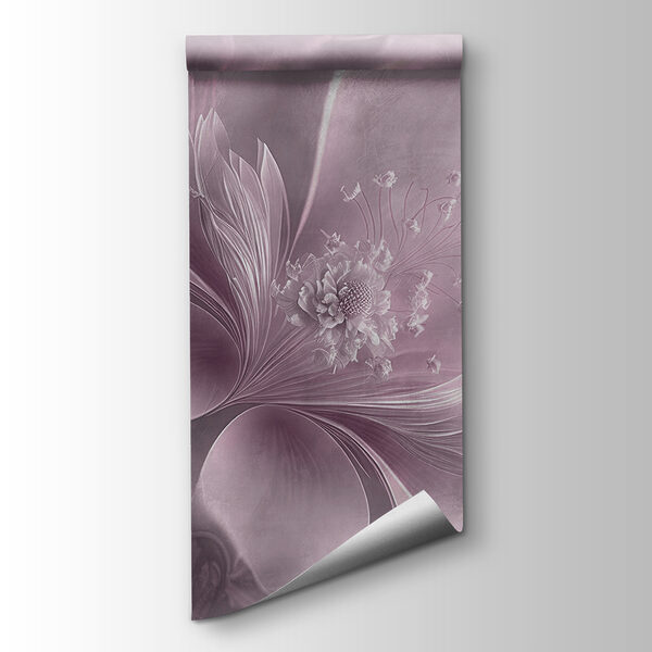 Delicate flower in soft pastel hues