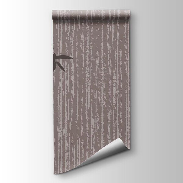 Bamboo trees on a wall