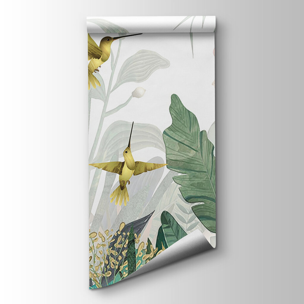 Hummingbirds flying over plants Hummingbirds flying over plants