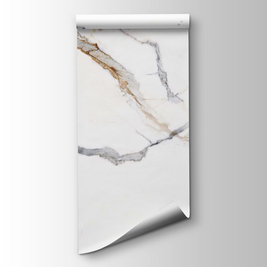 Elegant white marble with gray veins