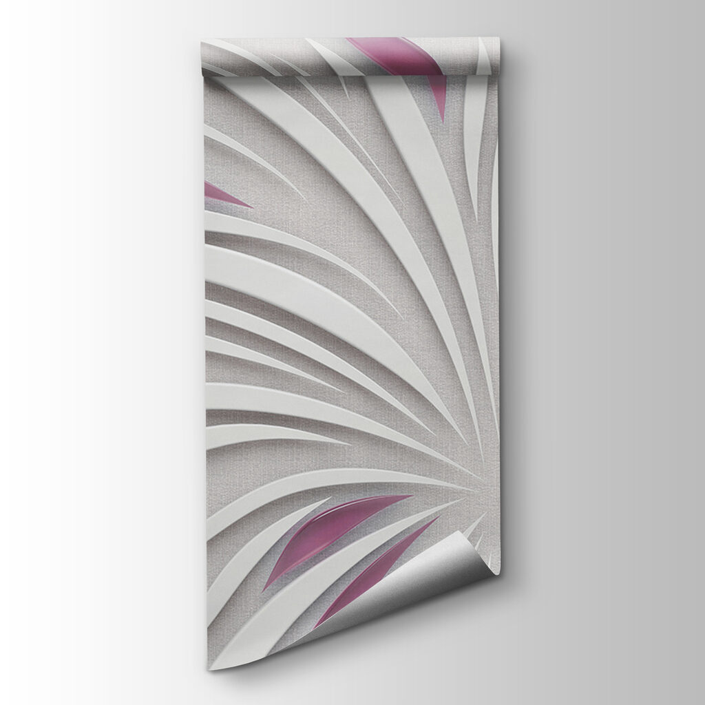 A white and purple design