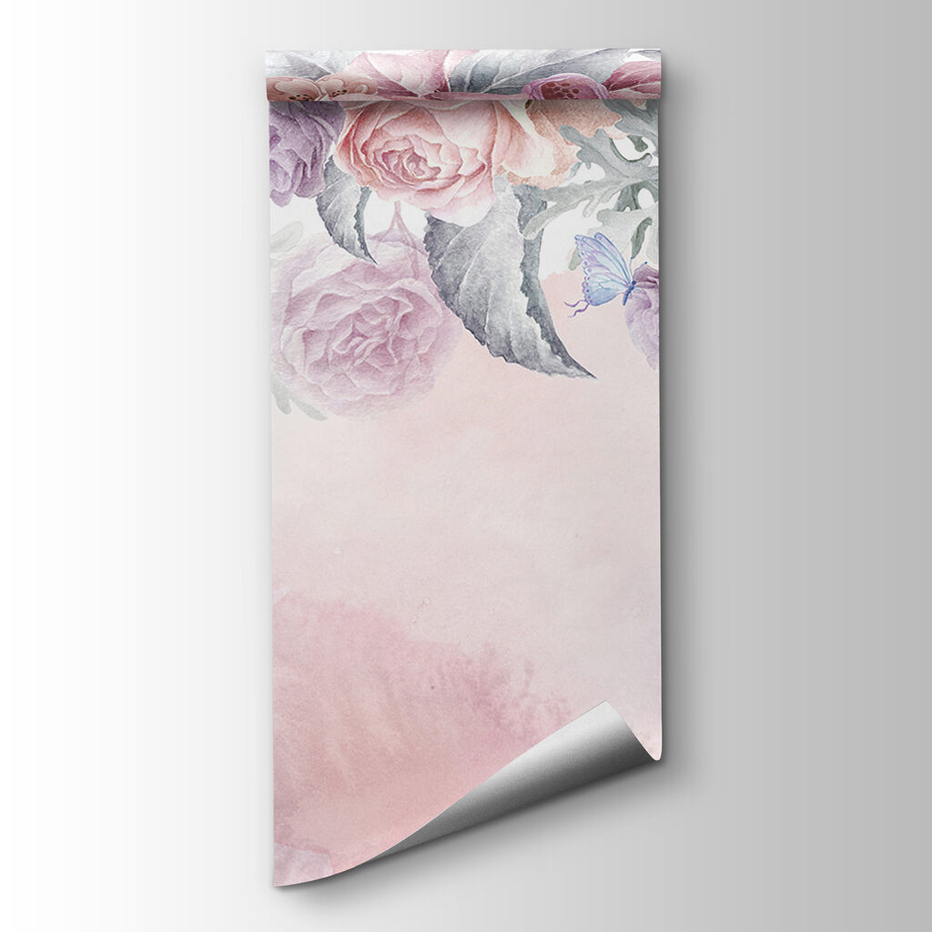 Watercolor painting of flowers