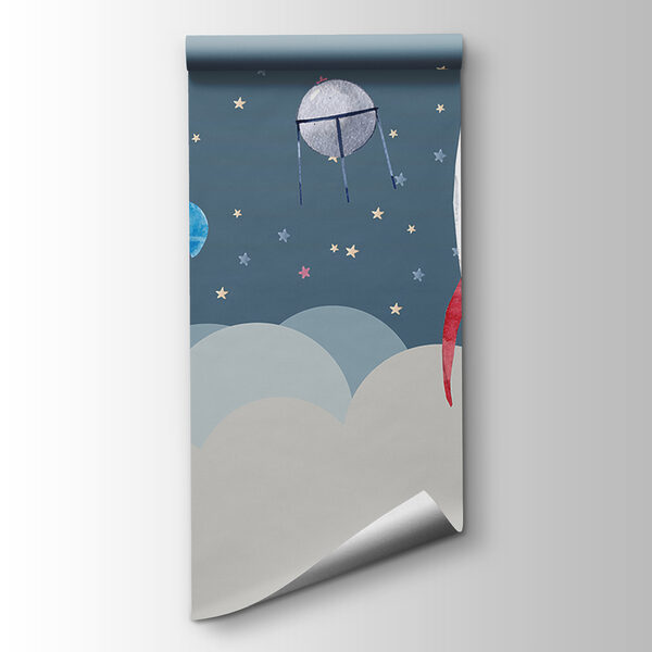 Space shuttles and rockets in the sky