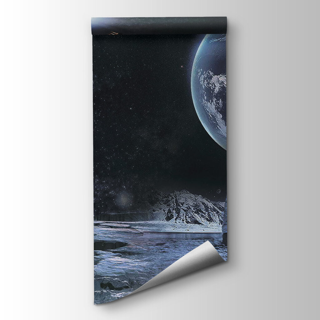 Astronauts on a moon