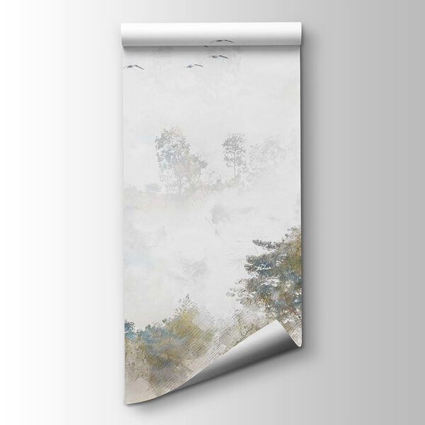 Birds flying over trees Birds flying over trees