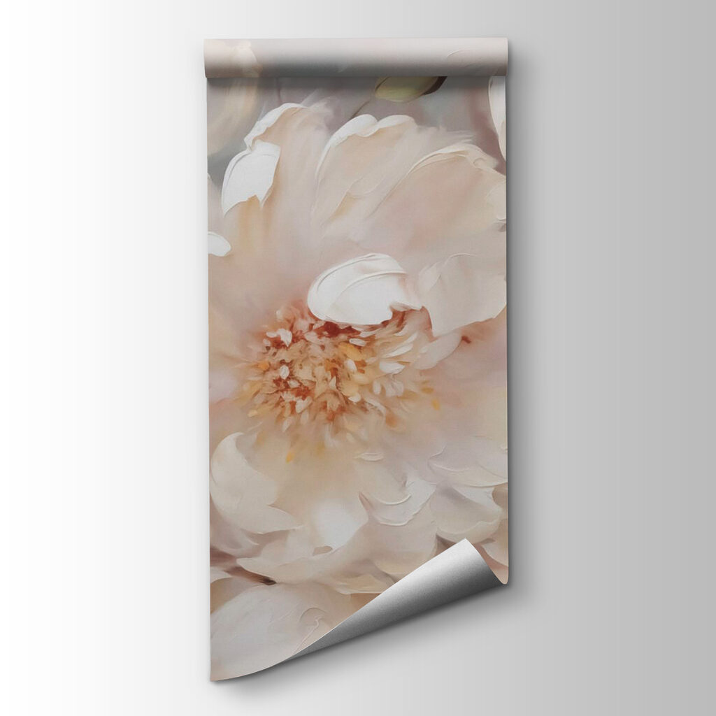 Painting of white flowers