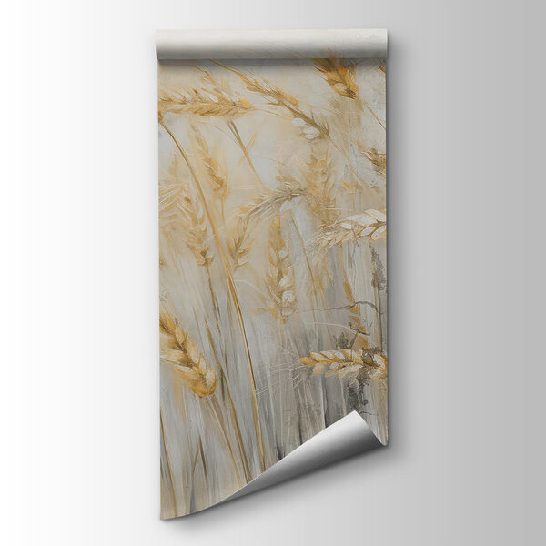 Painting of wheat in a field