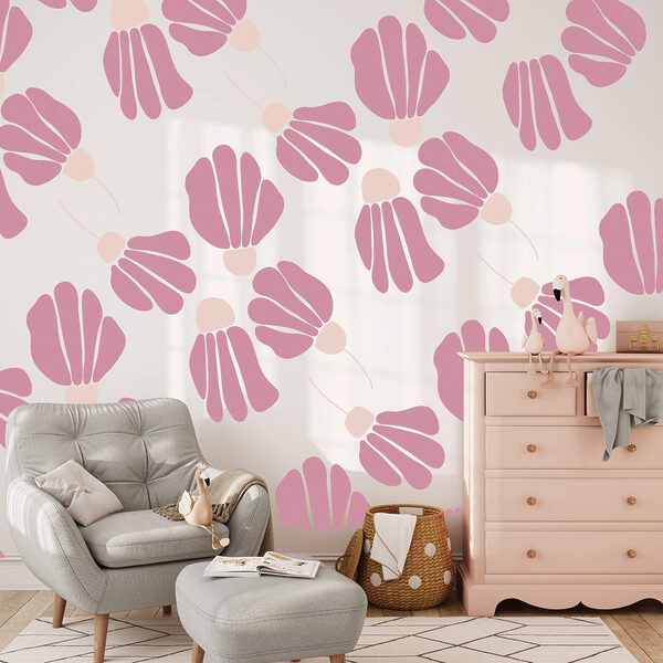 Motivo di fiori rosa