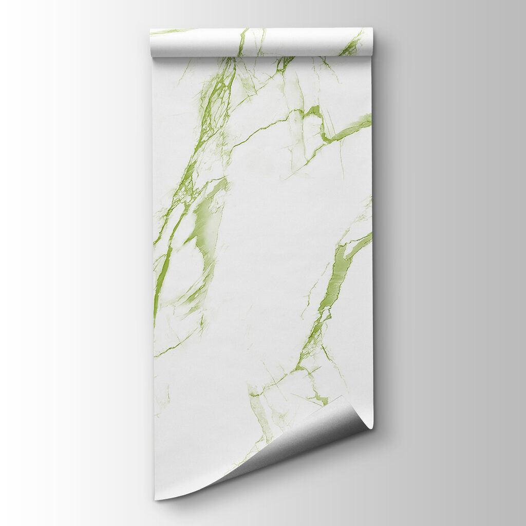 A white and green marble A white and green marble