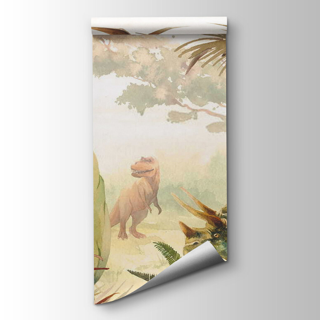 Group of dinosaurs in a forest Group of dinosaurs in a forest