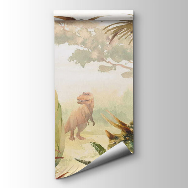 Group of dinosaurs in a forest Group of dinosaurs in a forest