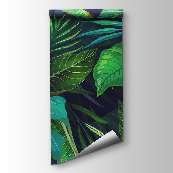 Pattern of green leaves Pattern of green leaves