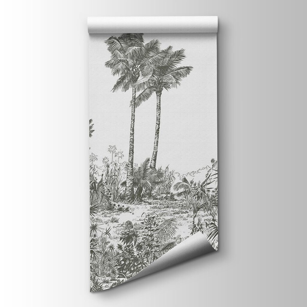 Drawing of palm trees