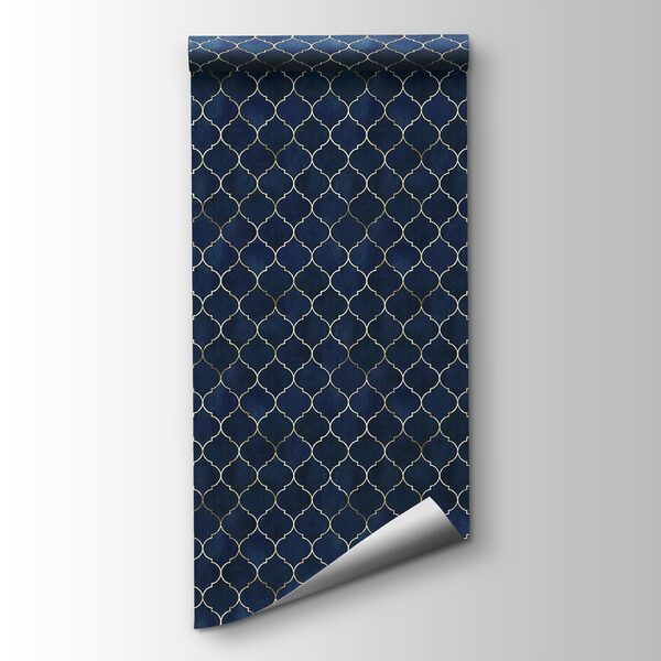Blue and white lattice pattern Blue and white lattice pattern