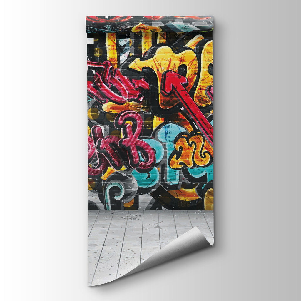 Wall with graffiti on it Wall with graffiti on it