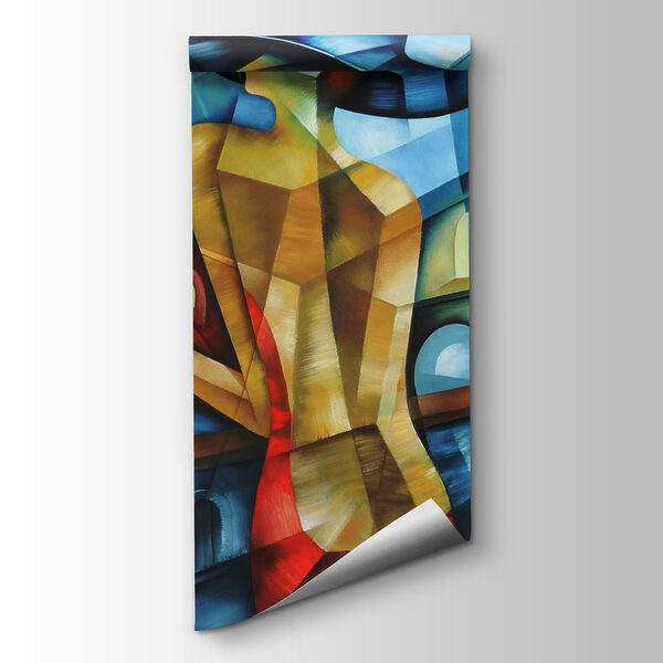 Painting of a woman holding a glass of wine