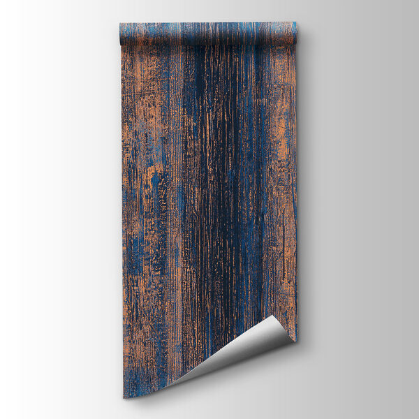 Blue and orange striped surface