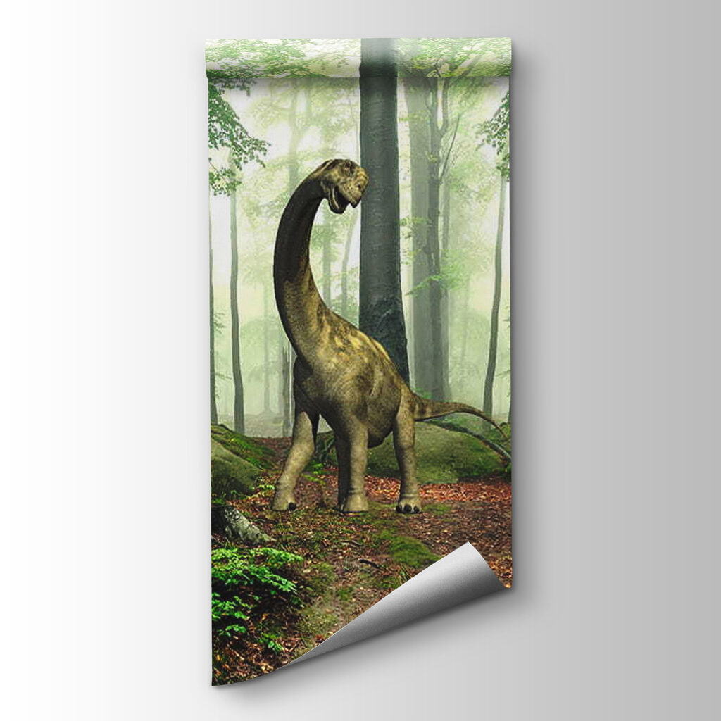 Group of dinosaurs in a forest