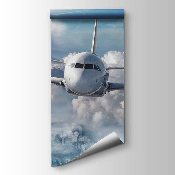 An airplane flying in the sky