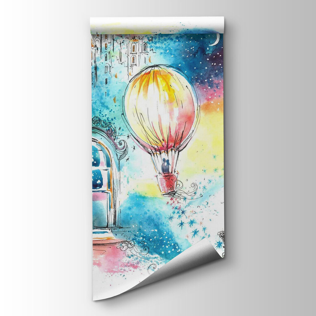 Hot air balloon in the sky