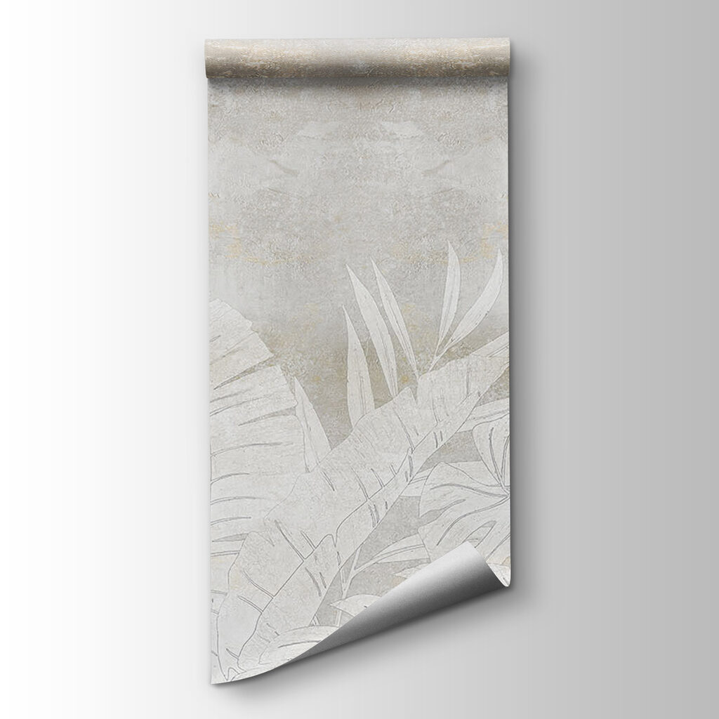 White background with leaves White background with leaves