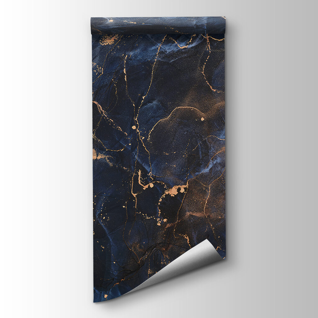 Midnight marbled with copper veins Midnight marbled with copper veins