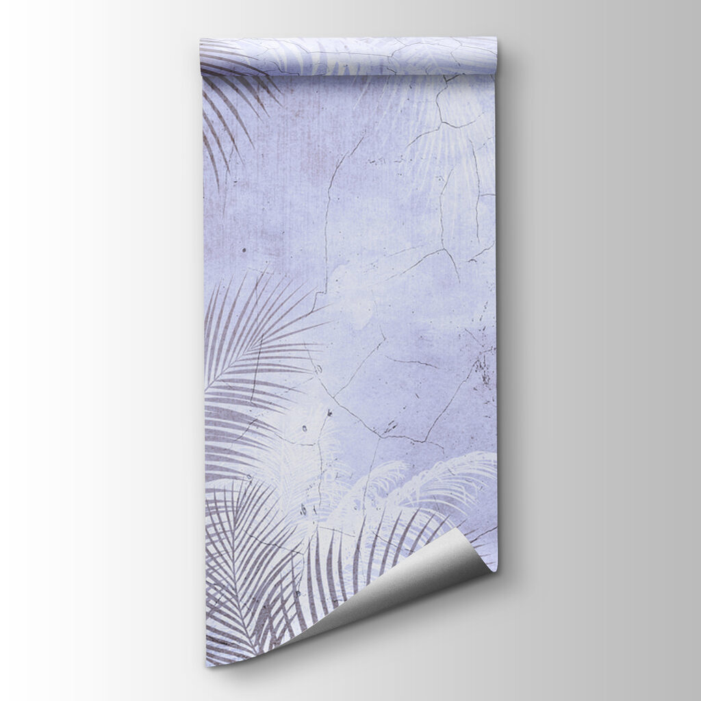 A wall with palm leaves A wall with palm leaves