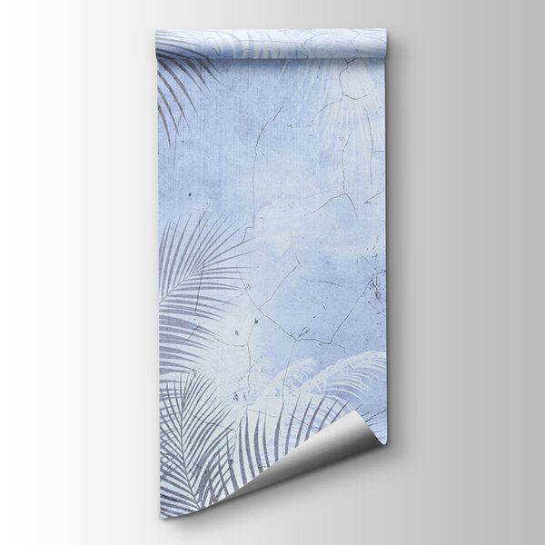 A wall with palm leaves A wall with palm leaves