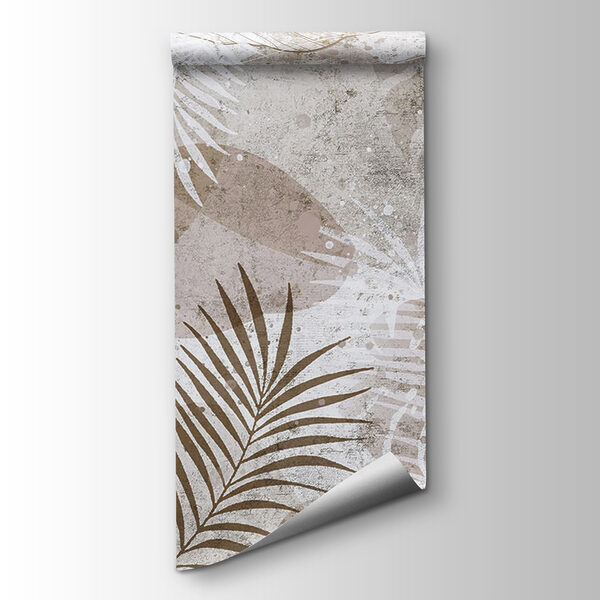 Elegant botanical patterns in neutral tones