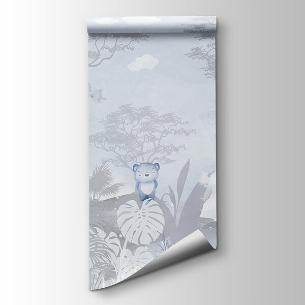 A group of animals in a forest A group of animals in a forest