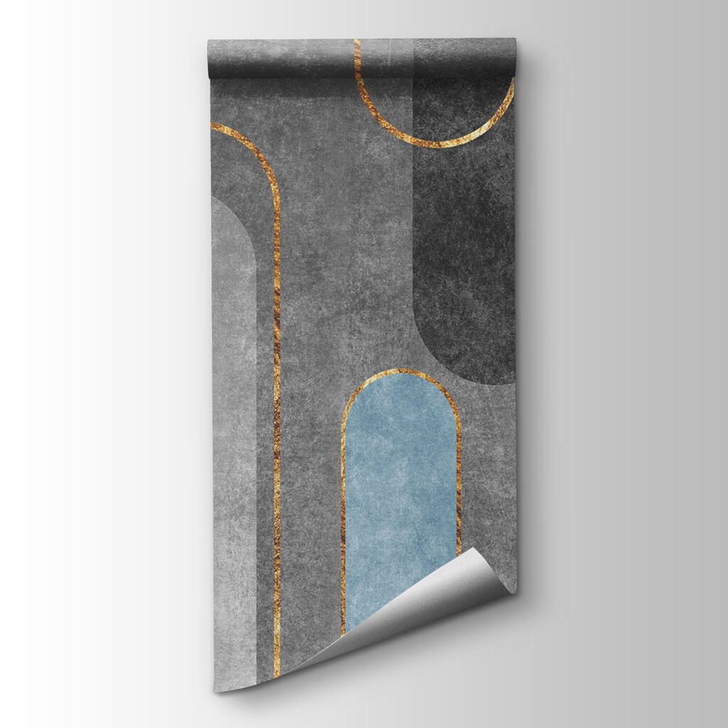 Abstract shapes in muted tones