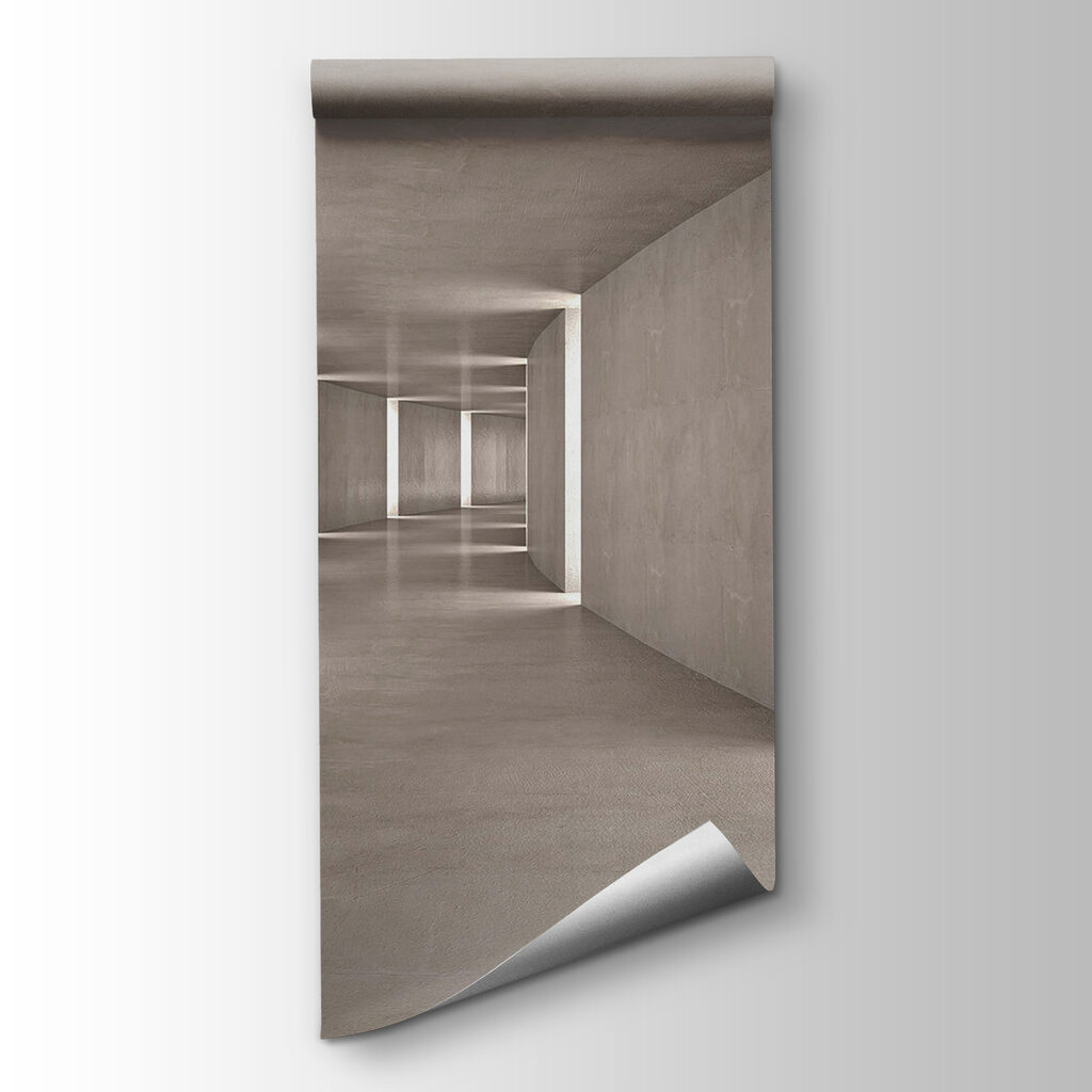 Long hallway with light coming through