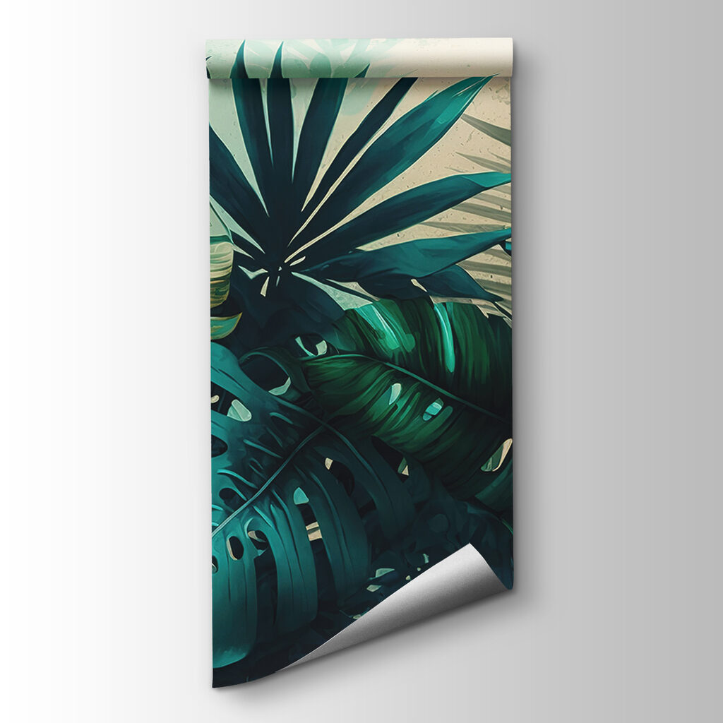 Group of tropical leaves