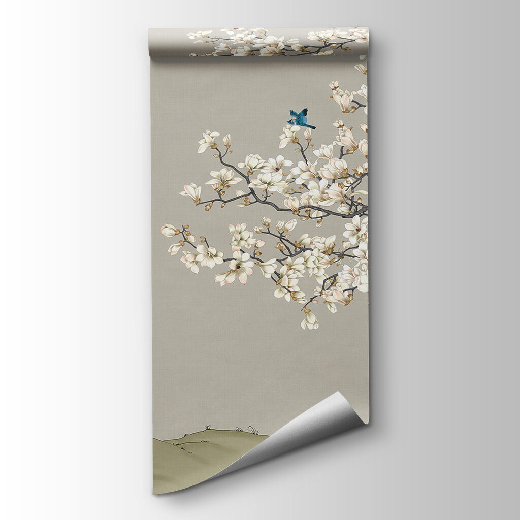 Peacock and birds on a tree Peacock and birds on a tree