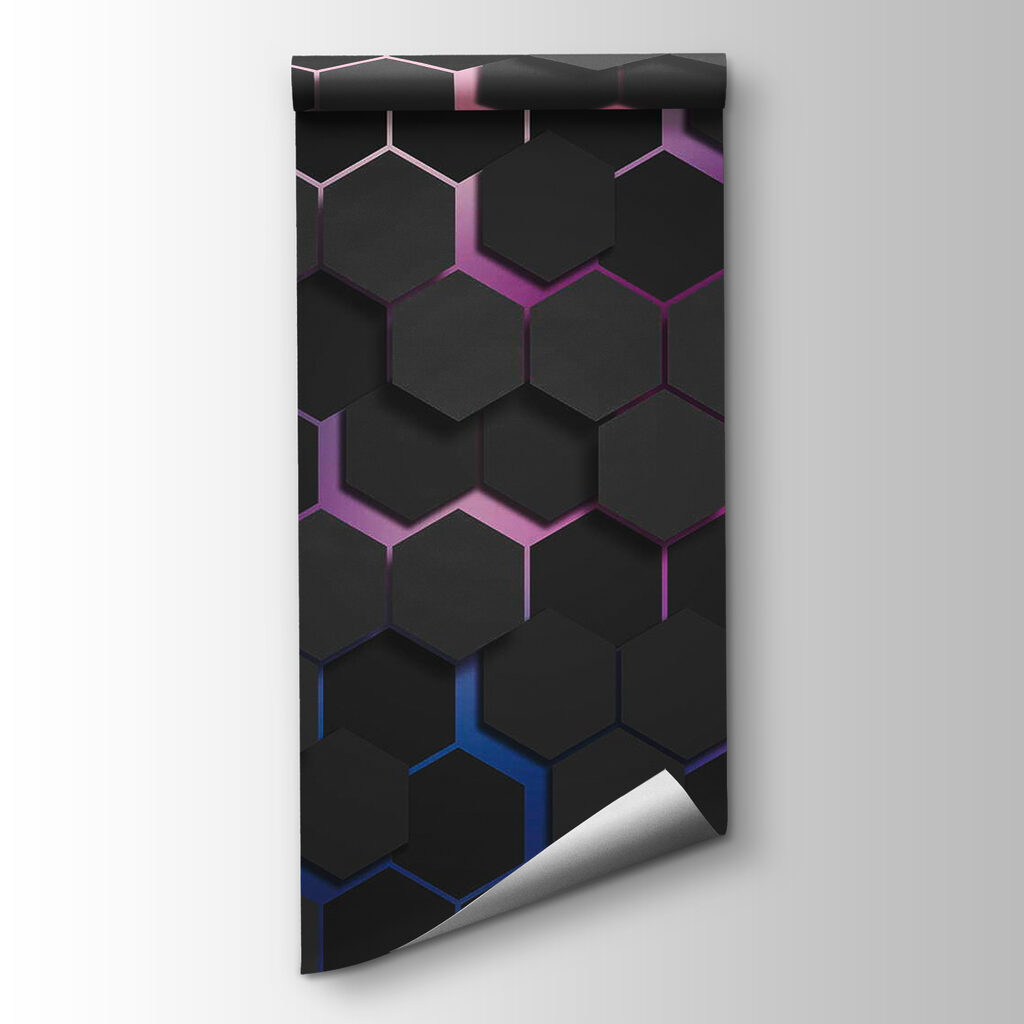 Group of black hexagons Group of black hexagons