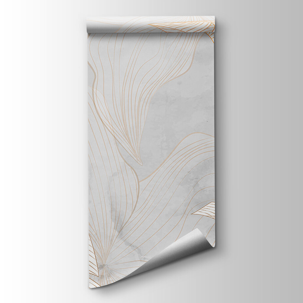 A white and orange leaves on a gray background A white and orange leaves on a gray background