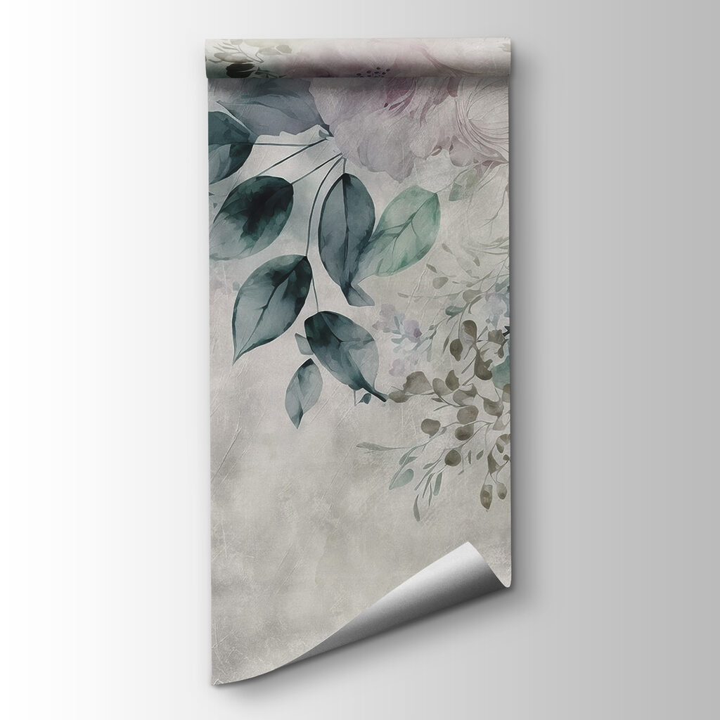 Painting of flowers and leaves Painting of flowers and leaves