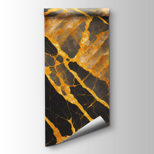 Elegant black and amber marble pattern Elegant black and amber marble pattern