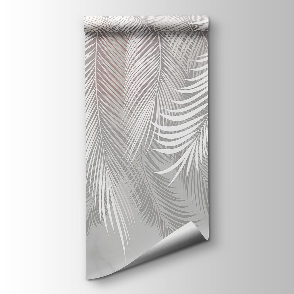 White feathers on a marble surface