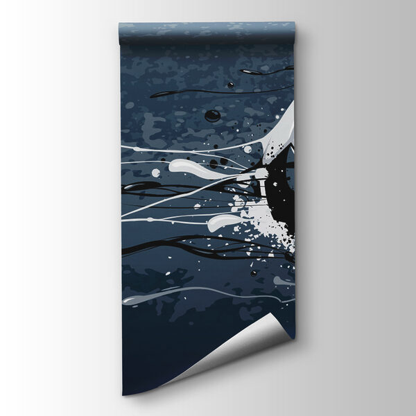 Football ball with splashes of paint Football ball with splashes of paint