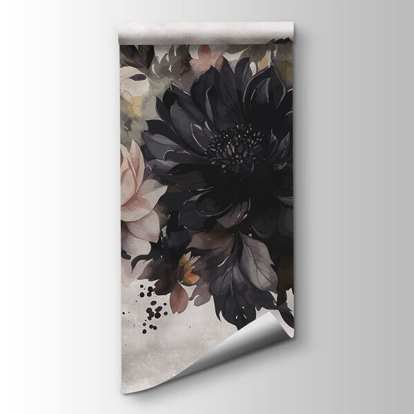 Painting of flowers and leaves