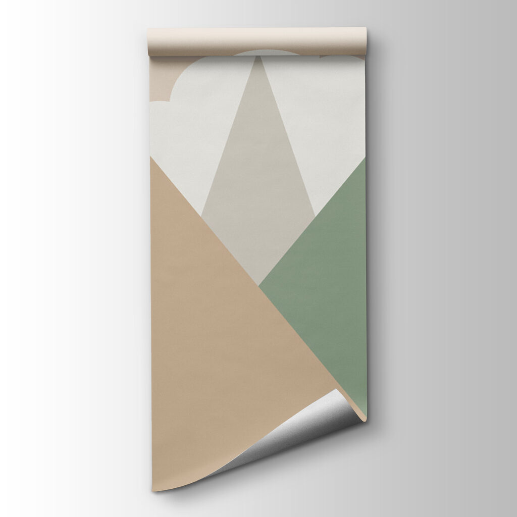 Mountain range with clouds