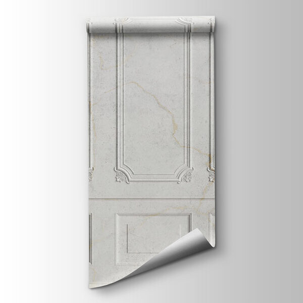 White wall with rectangular designs White wall with rectangular designs