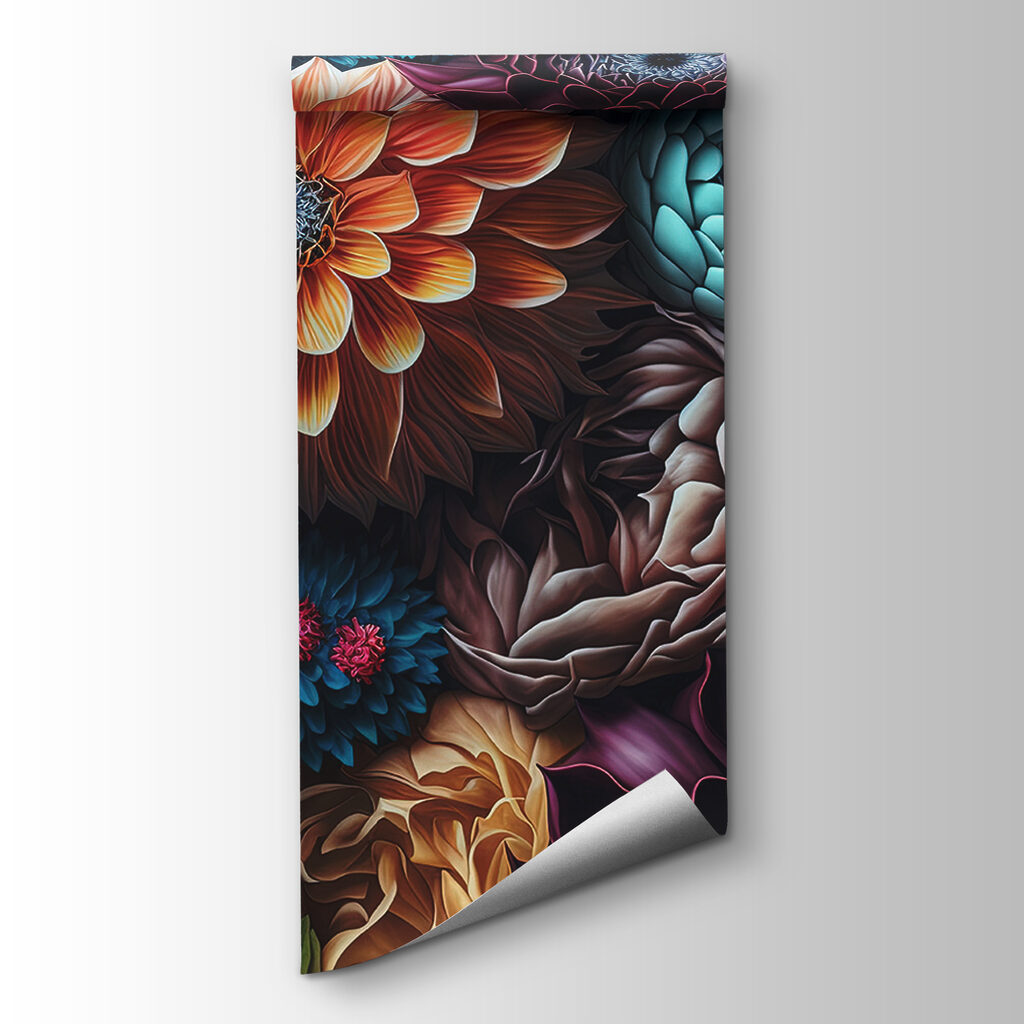 Group of colorful flowers