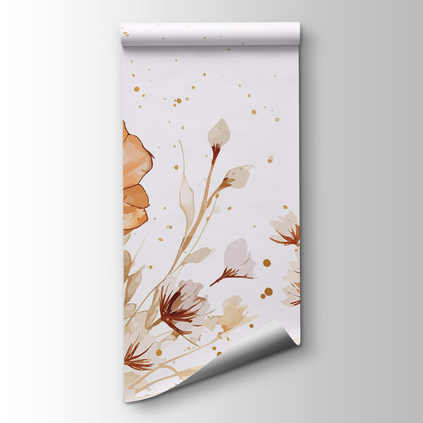 Painting of flowers and leaves