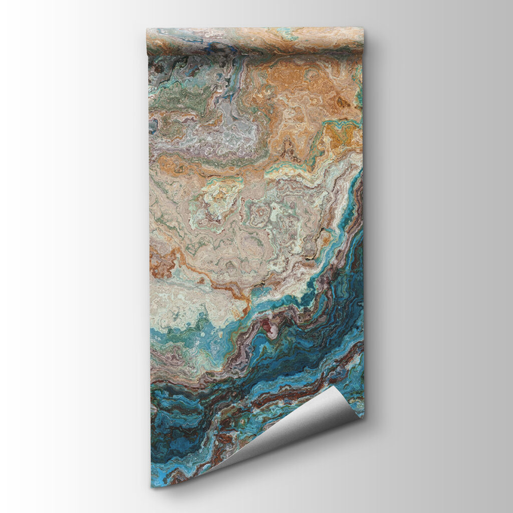 A colorful marbled surface