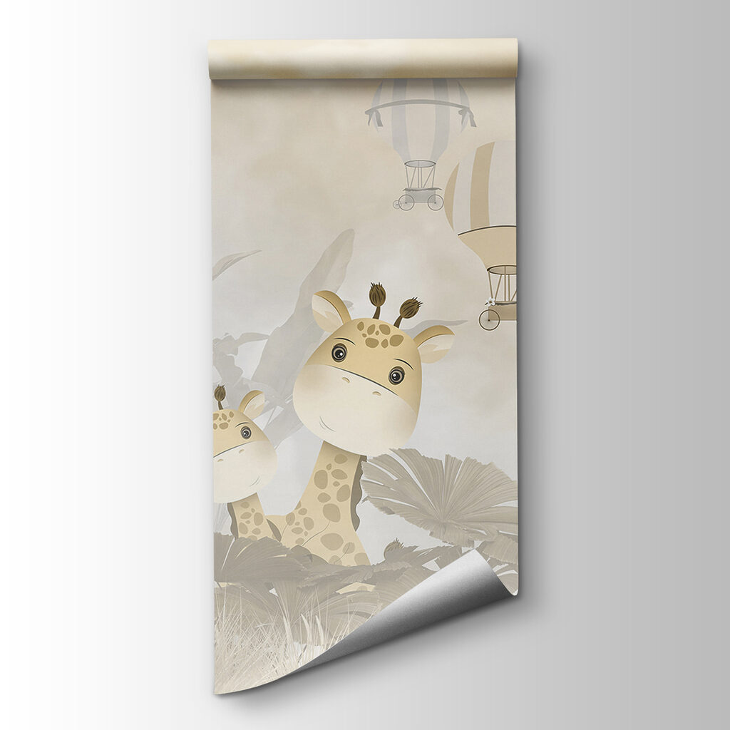 A cartoon of animals in the air